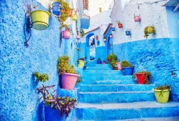 belle ville blue rue arabe